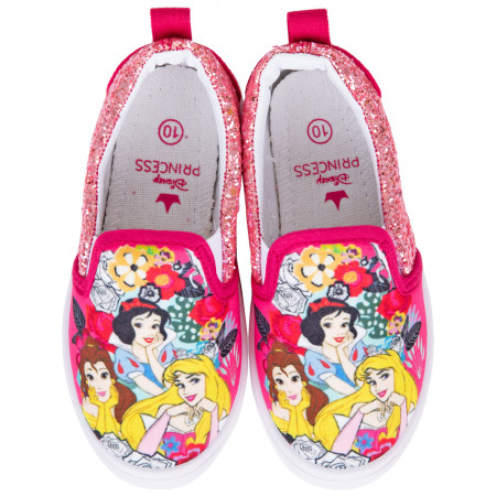 Disney Princesses Youth Vulcanized Outsole Slip On Shoe Sneakers